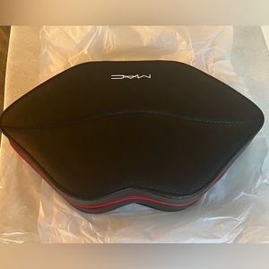 MAC Black Makeup/Jewelry Lip shaped clutch.